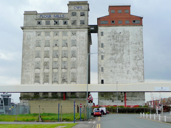 Now disappearing from the Avonmouth skyline - CWS' silos.