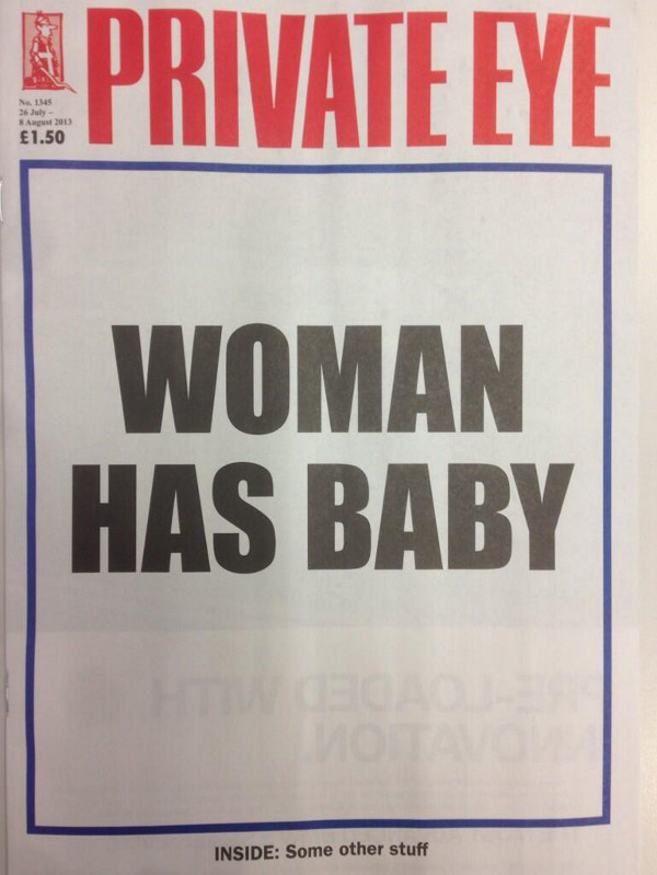 image of latest Private Eye cover