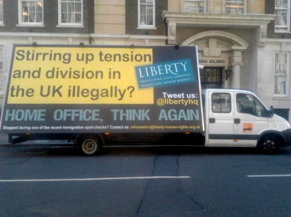 Liberty's anti-racist van