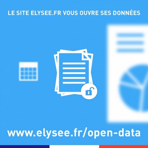 picture accompanying tweet announcing Elysée open data site