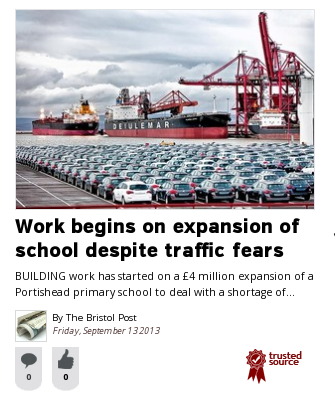 screenshot from Bristol Post website