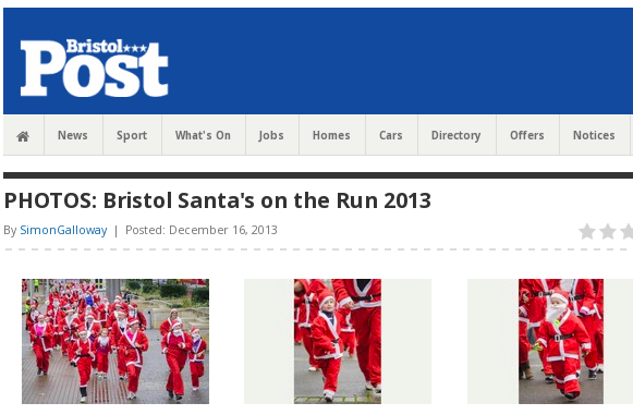 screenshot of Bristol Post article