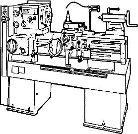 image of metalworking lathe