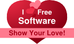 I love Free Software heart
