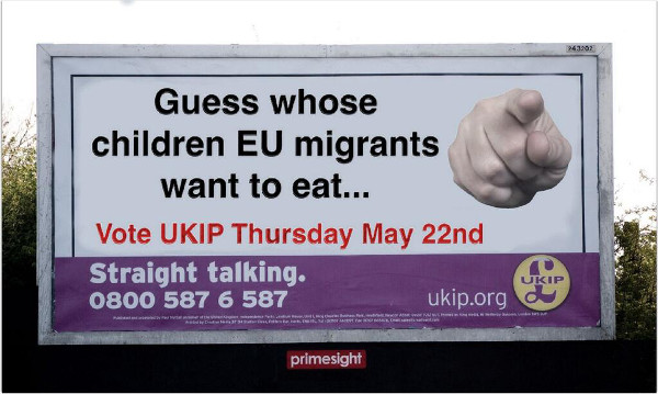 UKIP spoof poster advertisement