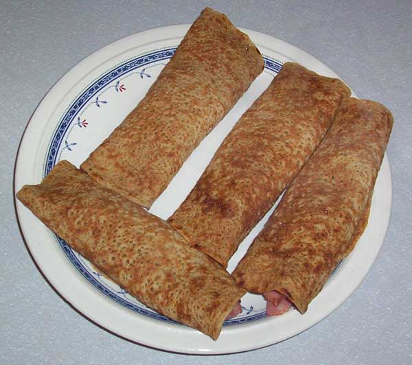 Filled Staffordshire oatcakes