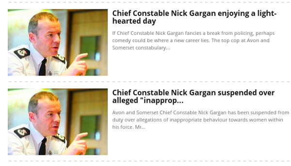 image of 2 news items on Nick Gargan