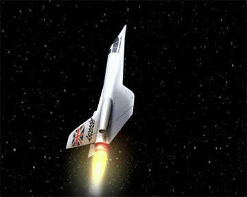 CGI impression of Bristol SpacePlanes Ascender craft