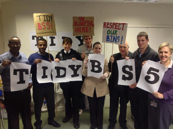 Police and local residents show support for TidyBS5