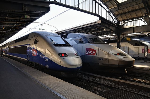 picture of 3 TGV trains