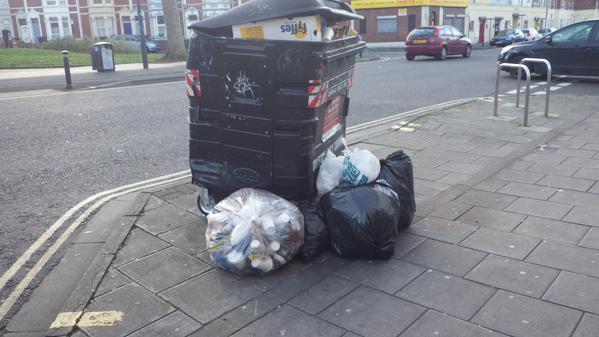 fly-tipping on Stapleton Road