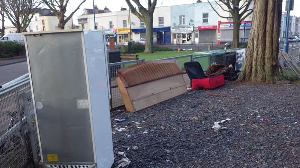fly-tipping at Twinnell House
