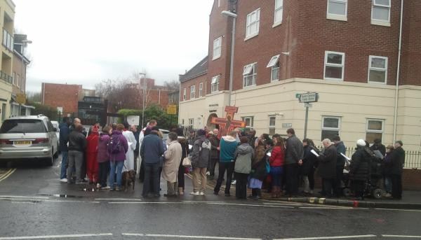 Good Friday service on Stapleton Road