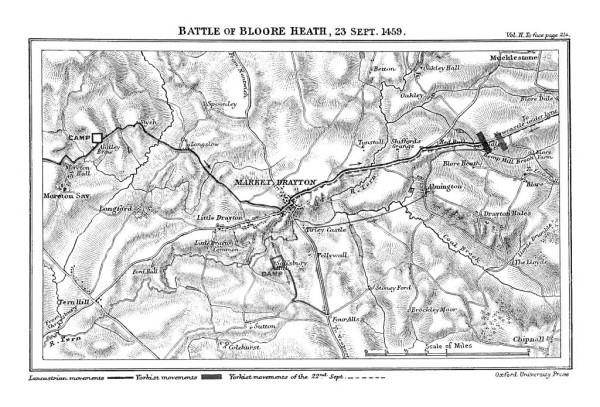 Plan of Battle of Blore Heath