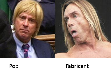 Michael Fabricant and Iggy Pop