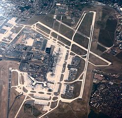 Orly airport viewed from the air