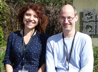 photo of Marcella Oliviero and Andrea Zhok from Bristol Uni Department of Italian