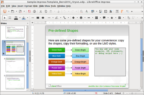LibreOffice Impress presentation software