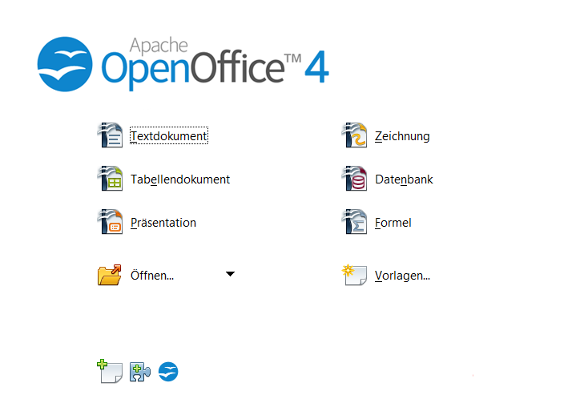 OpenOffice menu