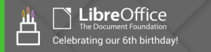 LibreOffice 6th anniversary banner